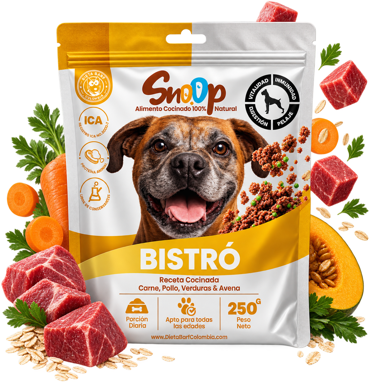 Snoop Duo — Alimento Natural para Perros (Crudo + Cocinado)